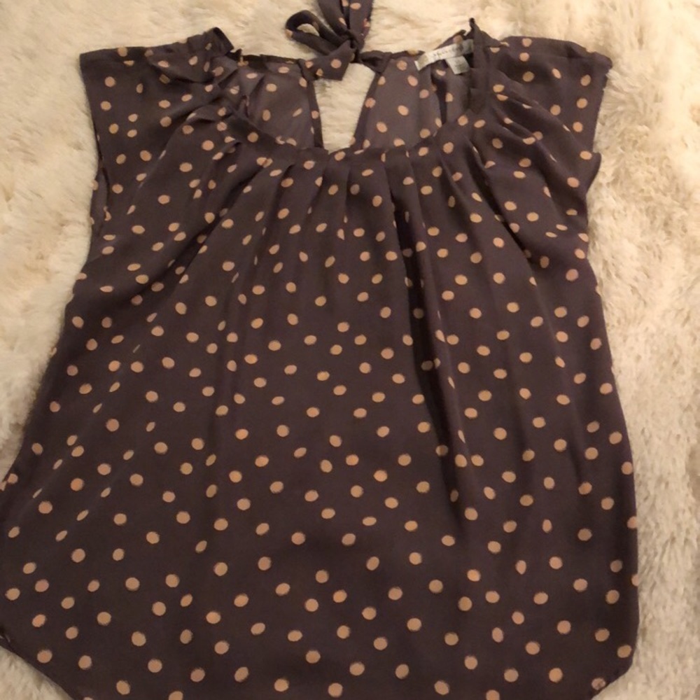 Lauren Conrad Polka Dot Blouse